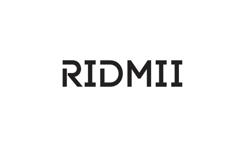 RIDMII wordmark logo in bold black letters on white background