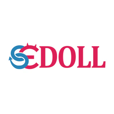 SEDOLL logo: blue circular S with arrows beside pink 'DOLL' text.